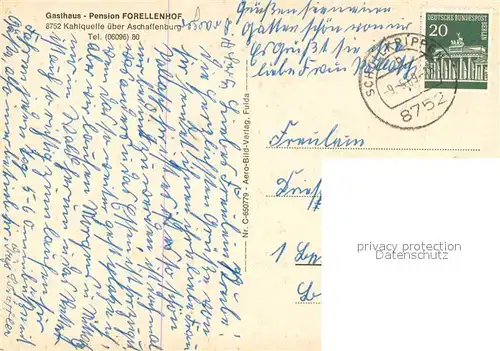 AK / Ansichtskarte Kahlquelle Gasthaus Pension Forellenhof 