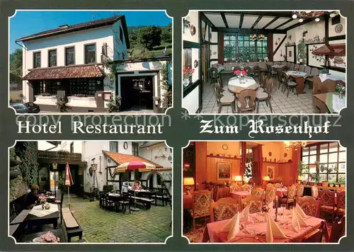 AK / Ansichtskarte Trechtingshausen Hotel Restaurant zum Rosenhof Trechtingshausen