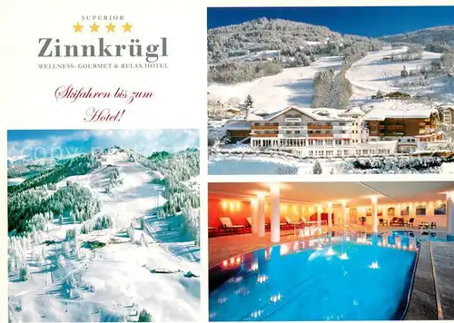 AK / Ansichtskarte St_Johann_Pongau Zinnkruegl Wellness Gourmet und Relax Hotel Panorama Hallenbad St_Johann_Pongau