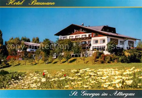 AK / Ansichtskarte St_Georgen_Attergau Hotel Gasthof Baumann St_Georgen_Attergau