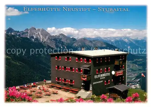 AK / Ansichtskarte Neustift_Stubaital_Tirol Elferhuette Bergrestaurant Panorama Neustift_Stubaital_Tirol