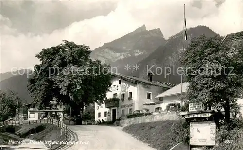 AK / Ansichtskarte Maurach_Achensee Gasthaus Hanslwirt mit Rotspitze Maurach Achensee