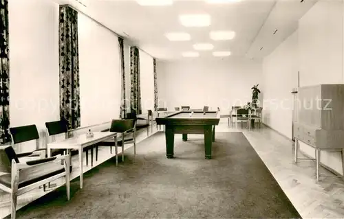 AK / Ansichtskarte Bad_Mergentheim BfA Sanatorium Taubertal Billardzimmer Bad_Mergentheim