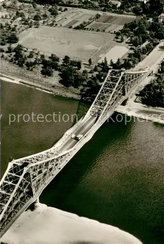 AK / Ansichtskarte Dresden_Elbe Das blaue Wunder Fliegeraufnahme 