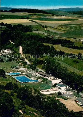 AK / Ansichtskarte Rotenburg_Fulda Waldschwimmbad Fliegeraufnahme Rotenburg Fulda