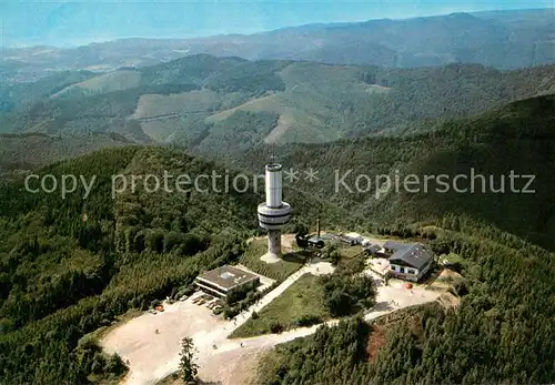 AK / Ansichtskarte Bad_Sachsa_Harz Ravensberg mit Aussichtsturm Fliegeraufnahme Bad_Sachsa_Harz