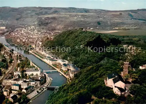 AK / Ansichtskarte Bad_Ems Berghotel Concordiaturm mit Lahntal Fliegeraufnahme Bad_Ems