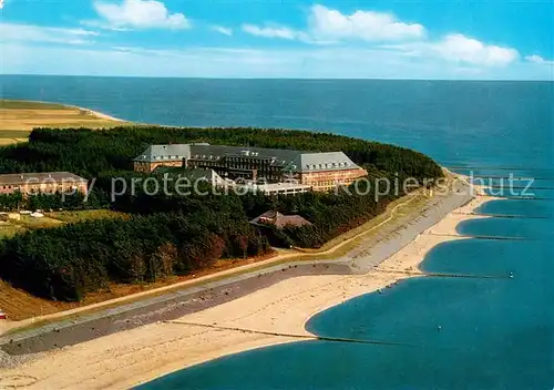 AK / Ansichtskarte Insel_Foehr Kurklinik Utersum Fliegeraufnahme Insel_Foehr