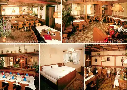 AK / Ansichtskarte Grafertshofen Gasthof zur Rose Gastraeume Zimmer Grafertshofen