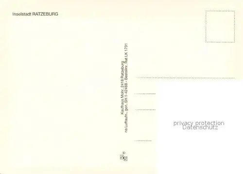 AK / Ansichtskarte Ratzeburg Inselstadt Fliegeraufnahme Ratzeburg