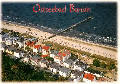AK / Ansichtskarte Bansin_Ostseebad Fliegeraufnahme Bansin_Ostseebad