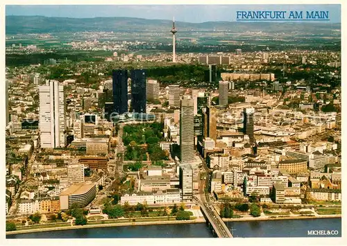 AK / Ansichtskarte Frankfurt_Main Fliegeraufnahme Frankfurt Main