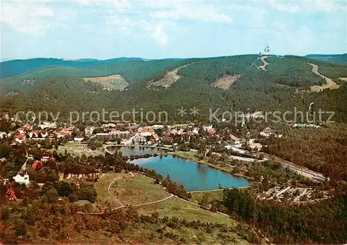 AK / Ansichtskarte Hahnenklee Bockswiese_Harz Fliegeraufnahme Hahnenklee Bockswiese