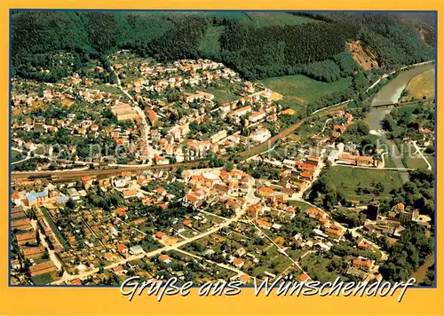 AK / Ansichtskarte Wuenschendorf_Elster Fliegeraufnahme  Wuenschendorf_Elster