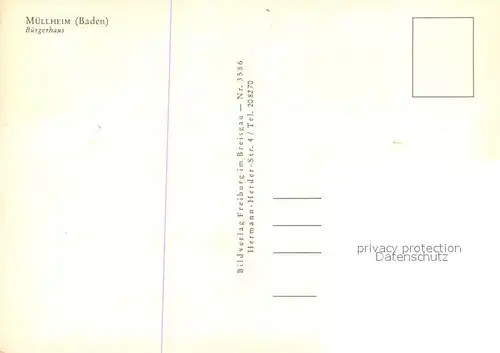 AK / Ansichtskarte Muellheim_Baden Buergerhaus Parkanlagen Muellheim_Baden