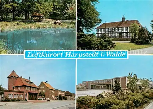 AK / Ansichtskarte Harpstedt Teilansichten Luftkurort Partie am Wasser Harpstedt