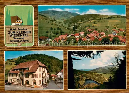 AK / Ansichtskarte Neuenweg Hotel Pension Zum kleinen Wiesental Landschaftspanorama Schwarzwald Neuenweg