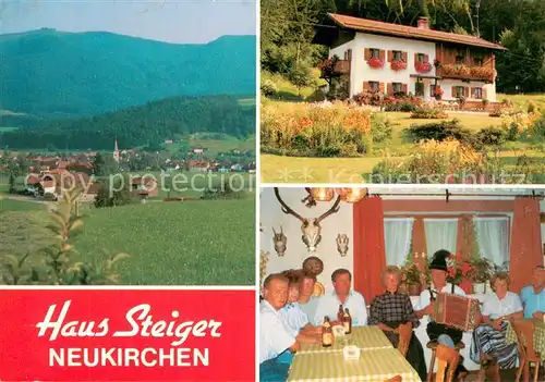 AK / Ansichtskarte Neukirchen_Teisenberg Gaestehaus Pension Haus Steiger Panorama Neukirchen Teisenberg