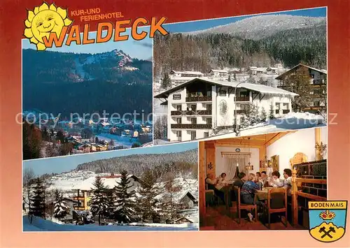 AK / Ansichtskarte Bodenmais Kur Ferienhotel Waldeck im Bayerischen Wald Panorama Bodenmais