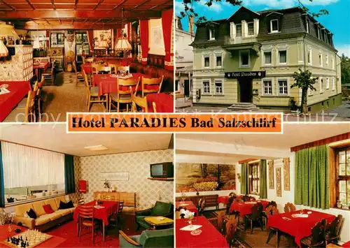 AK / Ansichtskarte Bad_Salzschlirf Hotel Paradies Restaurant Bad_Salzschlirf