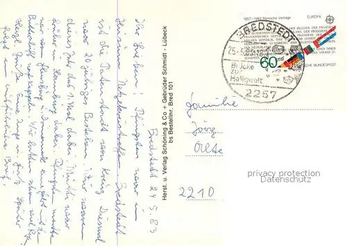 AK / Ansichtskarte Breklum Teilansichten Gebaeude Kirche Breklum