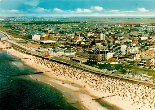 AK / Ansichtskarte Westerland_Sylt Fliegeraufnahme Westerland_Sylt