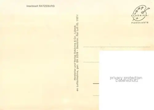 AK / Ansichtskarte Ratzeburg Fliegeraufnahme Ratzeburg