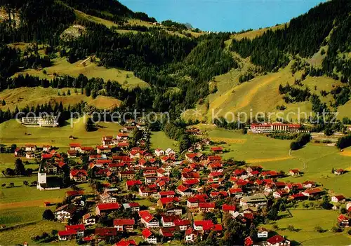 AK / Ansichtskarte Bad_Oberdorf Fliegeraufnahme mit Alpenhof und Luitpoldbad Bad_Oberdorf