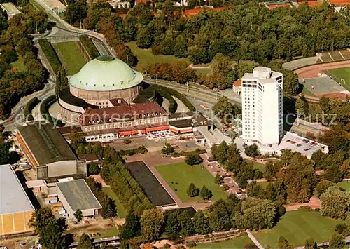 AK / Ansichtskarte Hannover Stadthalle und Hotel am Stadtpark Fliegeraufnahme Hannover