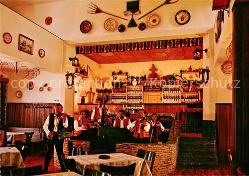 AK / Ansichtskarte Rust_Burgenland Hotel Restaurant Franz Sifkovits Ungarische Zigeunerkapelle Rust_Burgenland