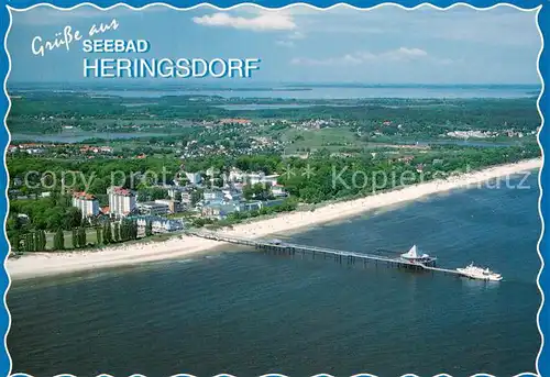 AK / Ansichtskarte Heringsdorf_Ostseebad_Usedom Fliegeraufnahme Heringsdorf_Ostseebad