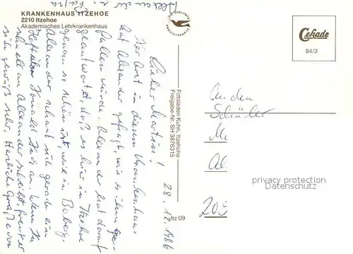 AK / Ansichtskarte Itzehoe Krankenhaus Itzehoe Fliegeraufnahme Itzehoe