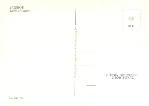 AK / Ansichtskarte Itzehoe Fliegeraufnahme Itzehoe
