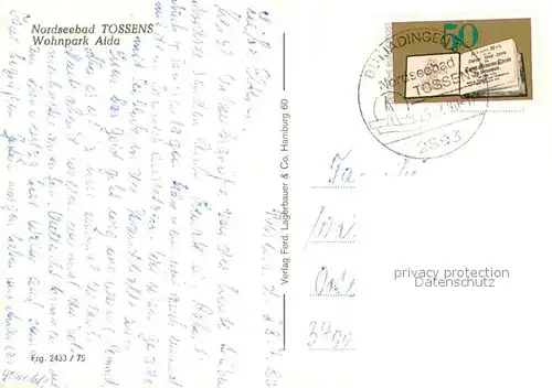 AK / Ansichtskarte Tossens_Nordseebad Wohnpark Aida Fliegeraufnahme Tossens_Nordseebad