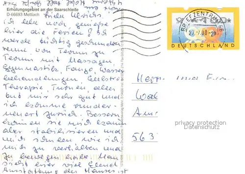 AK / Ansichtskarte Mettlach Fliegeraufnahme mit Dreisbach Saarschleife und Reha Klinik Mettlach