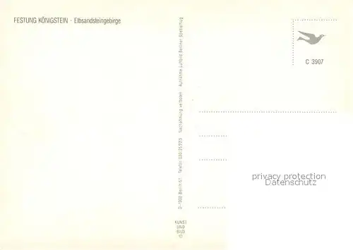 AK / Ansichtskarte Koenigstein_Saechsische_Schweiz Festung Koenigstein Koenigstein_Saechsische