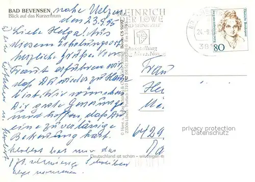 AK / Ansichtskarte Bad_Bevensen Kurzentrum Fliegeraufnahme Bad_Bevensen