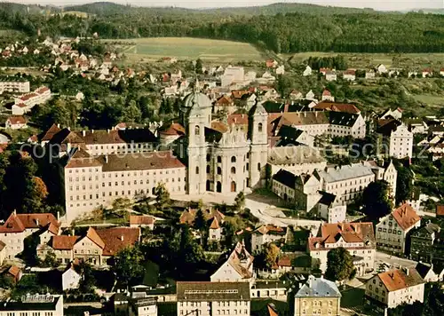 AK / Ansichtskarte Weingarten_Wuerttemberg Benediktiner Abtei Fliegeraufnahme Weingarten Wuerttemberg