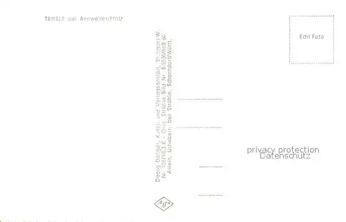 AK / Ansichtskarte Annweiler_Trifels Fliegeraufnahme Trifels Annweiler_Trifels