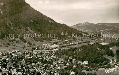 AK / Ansichtskarte Immenstadt_Allgaeu Teilansicht m. Alpsee Immenstadt_Allgaeu