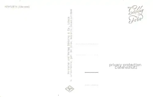 AK / Ansichtskarte Hemfurth Edersee Gesamtansicht Hemfurth Edersee