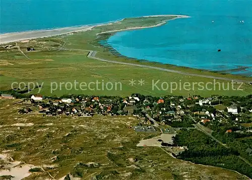 AK / Ansichtskarte Norddorf_Amrum Fliegeraufnahme Gesamtansicht Kueste Norddorf Amrum