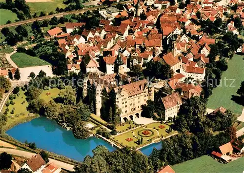 AK / Ansichtskarte Neuenstein_Wuerttemberg Fliegeraufnahme Hohelohe Neuenstein_Wuerttemberg