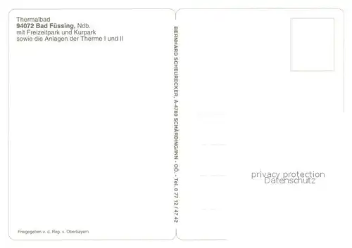 AK / Ansichtskarte Bad_Fuessing Fliegeraufnahme Thermalbad Freizeitpark Bad_Fuessing