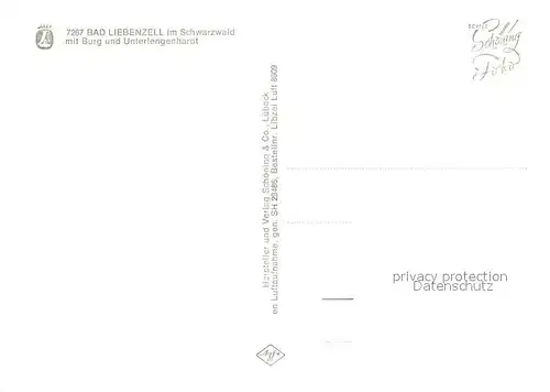 AK / Ansichtskarte Bad_Liebenzell Fliegeraufnahme Gesamtansicht Burg u. Unterlengenhardt Bad_Liebenzell