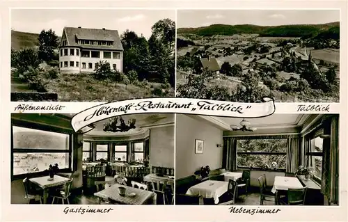AK / Ansichtskarte Wilhelmsfeld Hoehencafe Restaurant Talblick Gastzimmer Nebenzimmer Wilhelmsfeld