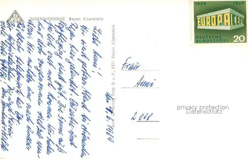 AK / Ansichtskarte Bayerisch_Eisenstein Jugendherberge Landschaftspanorama Bayerisch_Eisenstein