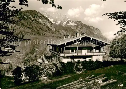 AK / Ansichtskarte Schellenberg_Marktschellenberg Gaestehaus Pension Haus Berchtesgaden Alpen Schellenberg