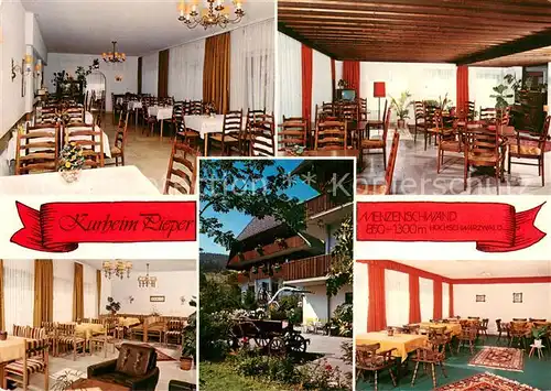 AK / Ansichtskarte Menzenschwand Kurheim Pieper Gastraeume Menzenschwand