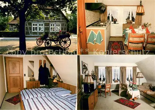 AK / Ansichtskarte Undeloh Seume Haus Ferienwohnungen Appartements Kutsche Undeloh